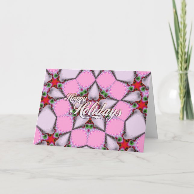 Pink Holidays Card (Front)