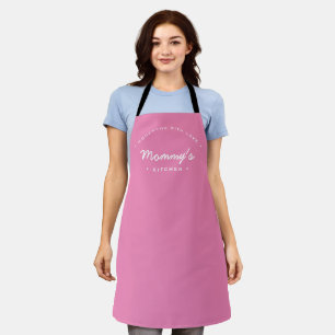 Pink Homemade with Love Mummy's Kitchen Apron