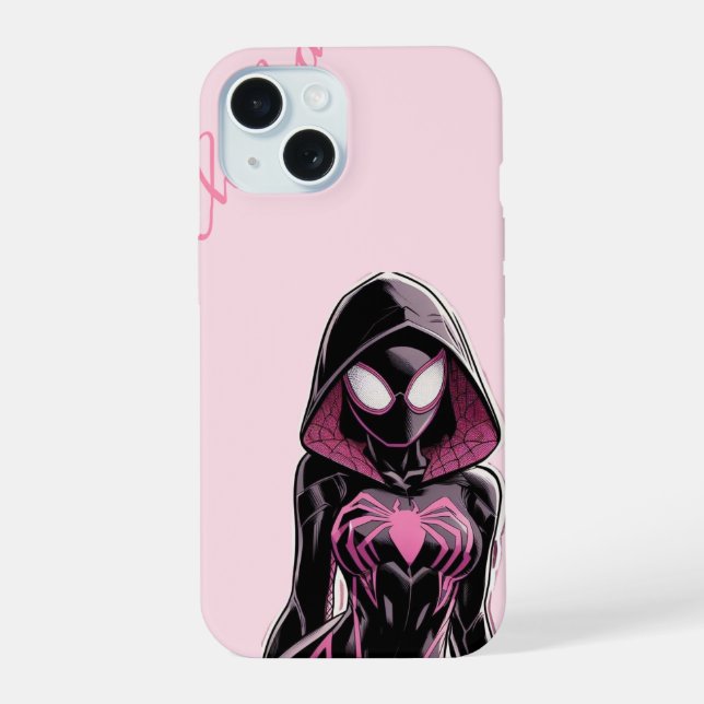 Pink Hooded Hero Inspired Phone Case (Back)