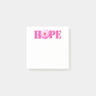 Pink HOPE Dahlia Photo Stationery 3x3 Note
