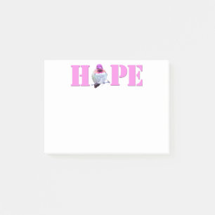 Pink HOPE Hummingbird Photo 4x3 Notes