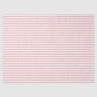Pink Horizontal Stripes Tissue Paper