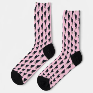 Pink horse socks
