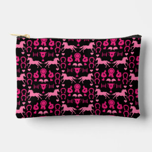 Pink Horseback Riding  Accessory Pouch