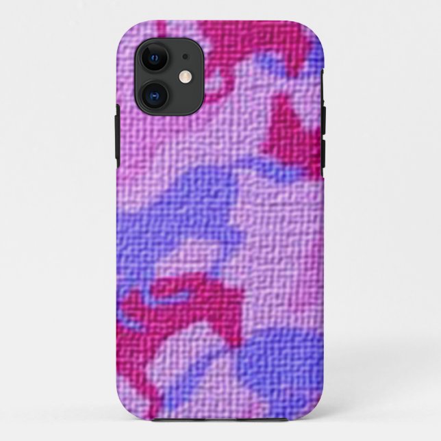 Pink Horses Canvas Case-Mate iPhone Case (Back)