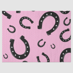 Pink Horseshoe Design Tissue Paper