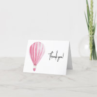 Pink hot air balloon