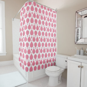 Pink Hot Air Balloons Shower Curtain
