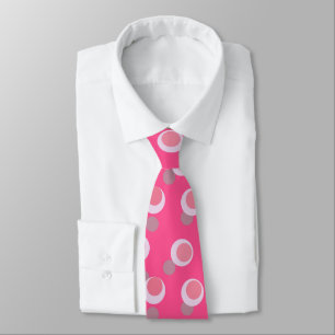 Pink, Hot pink and mauve dots Tie