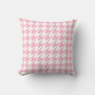 Pink Houndstooth Cushion