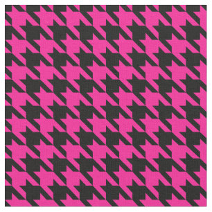 pink houndstooth fabric