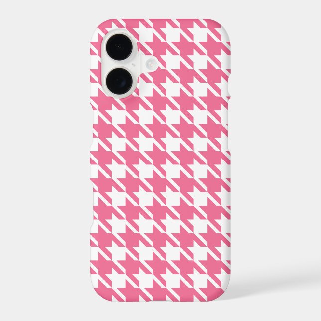 Pink Houndstooth iPhone 7 Plus Case (Back)