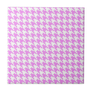 Pink Houndstooth Tile