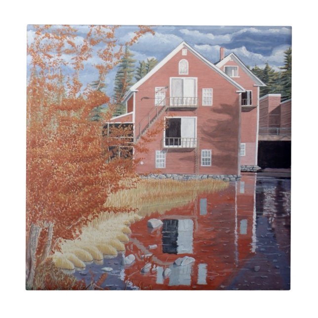 Pink House in Autumn Tile (Front)
