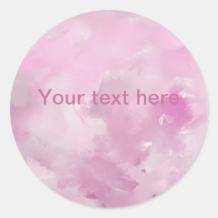 Pink hues classic round sticker