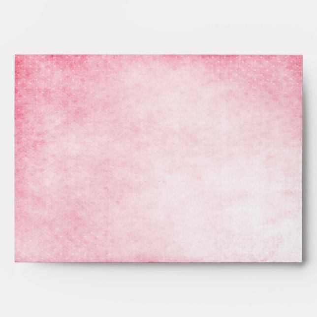Pink Hummingbird Watercolor Wedding Envelope (Front)