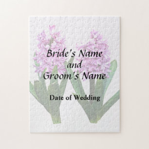 Pink Hyacinth Duo Wedding Products Jigsaw Puzzle