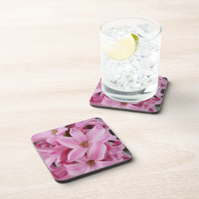 pink hyacinth flower coaster (Right Side)