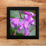Pink Hyacinth Orchids Floral Gift Box<br><div class="desc">Store trinkets,  jewellery and other small keepsakes in this wooden gift box with ceramic tile that features a photo image of pink Hyacinth Orchids,  also known as a Chinese Ground Orchid,  a species of hardy orchids. A lovely,  floral design! Select your gift box size and colour.</div>