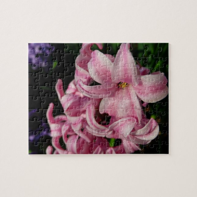 Pink Hyacinth Spring Floral Jigsaw Puzzle (Horizontal)
