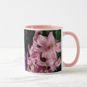 Pink Hyacinth Spring Floral Mug