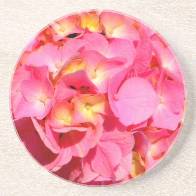 Pink Hydrangea Coaster (Front)