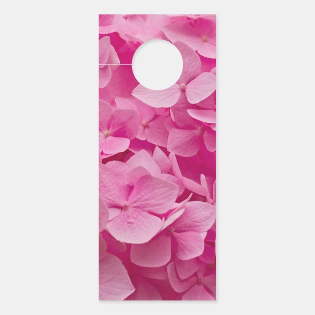 Pink Hydrangea Door Hanger (Front)