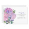 Pink Hydrangea Floral 80th Birthday Invite