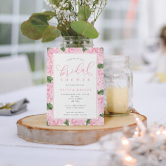 Pink Hydrangea Flowers Petite Bridal Shower