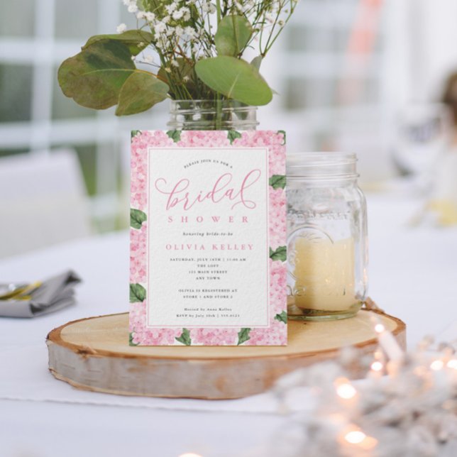 Pink Hydrangea Flowers Petite Bridal Shower (Creator Uploaded)