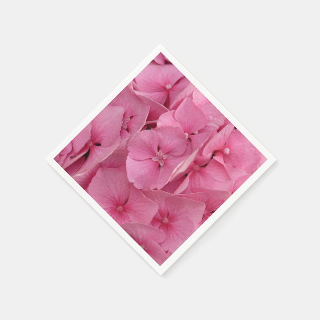 Pink Hydrangea Napkin (Corner)