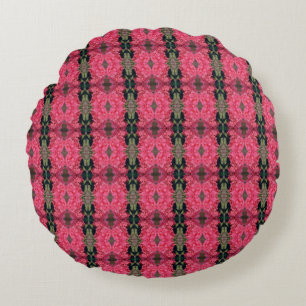 Pink Hydrangea Pattern Round Cushion