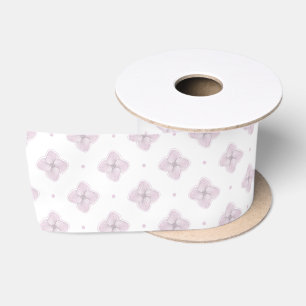 Pink Hydrangea Petal Floral Satin Ribbon