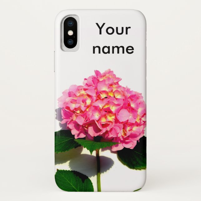 Pink hydrangea pink floral pink flower Case-Mate iPhone case (Back)