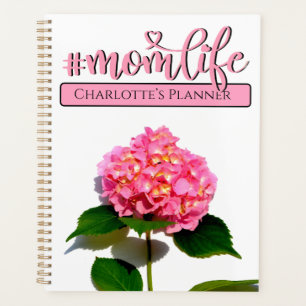Pink hydrangea pink floral pink flower #momlife planner