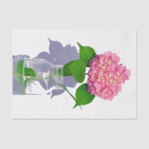 Pink hydrangea pink floral pink flower tissue paper