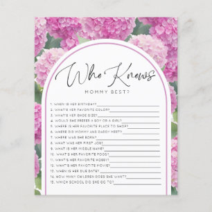 Pink Hydrangea Who Knows Mummy Baby Games