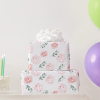 Pink Hydrangea Wrapping paper