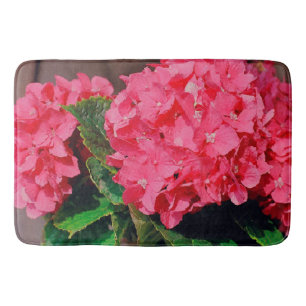 Pink Hydrangeas Bath Mat