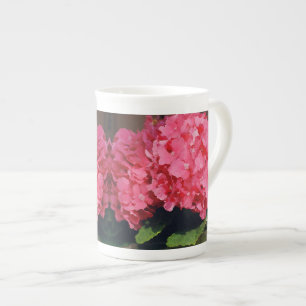 Pink Hydrangeas Bone China Mug