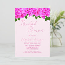Pink Hydrangeas Bridal Shower