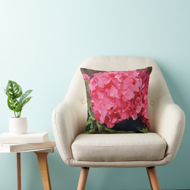 Pink Hydrangeas Cushion (Chair)