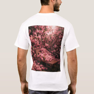 Pink Hydrangeas Floral All-Over Print T-Shirt