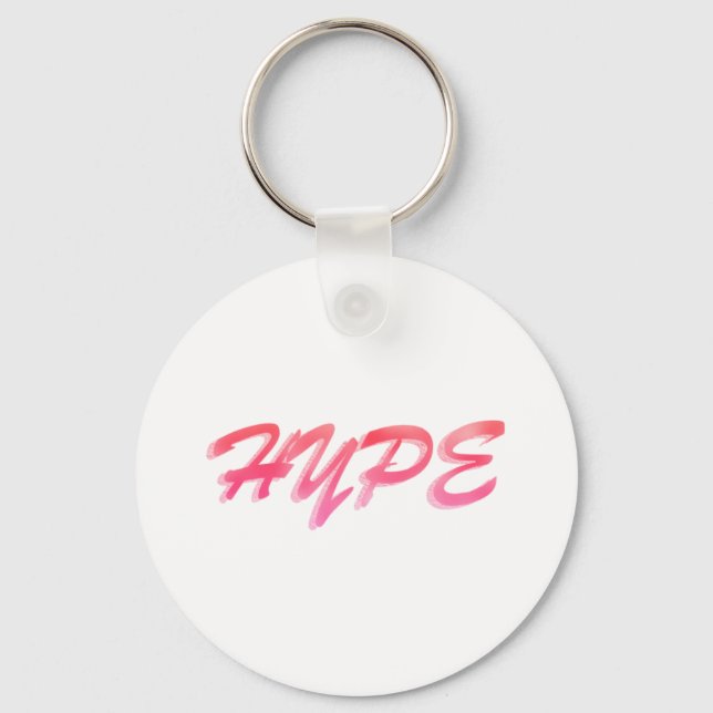 Pink Hype  Key Ring (Front)