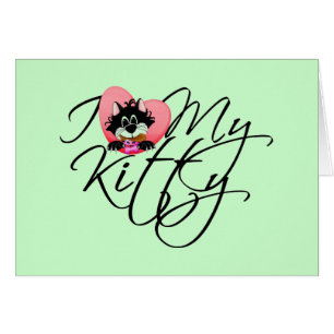 Pink I Love My Kitty Tshirts and Gifts