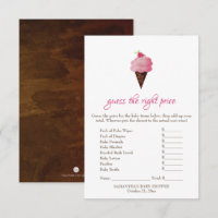 Pink Ice Cream Guess the Right Price Game