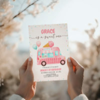 Pink Ice Cream Truck Here's The Scoop Birthday