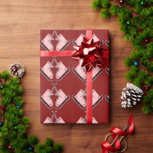 Pink Ice Skates Wrapping Paper