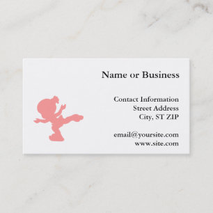 Pink Ice Skating Girl Business Card