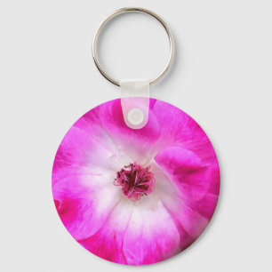 Pink Iceberg Roses Key Ring